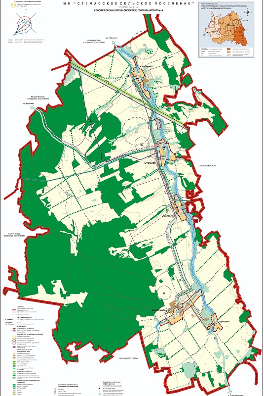 карта поселения.